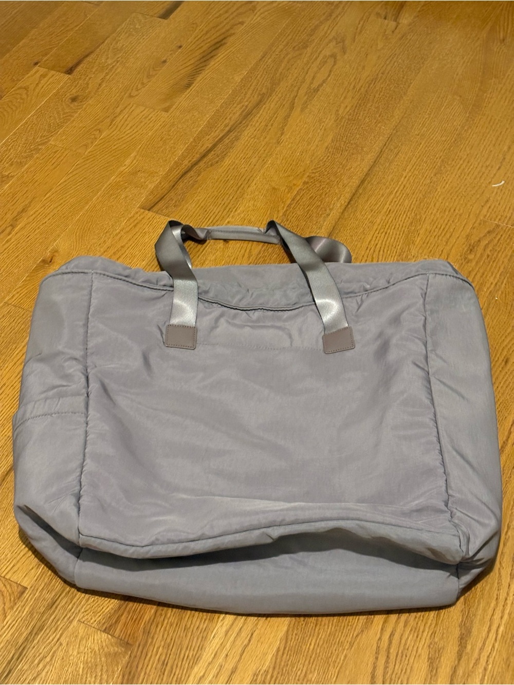 Everyday Women's Purple Tote Bag with Sleek Ribbon Handles